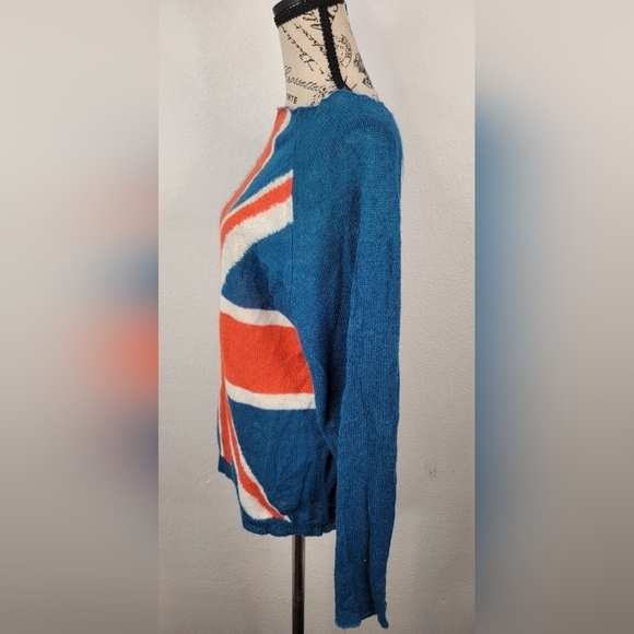 Wildfox Couture Gold Label Top XS British England Flag Save Queen Punk Grunge - Picture 5 of 9